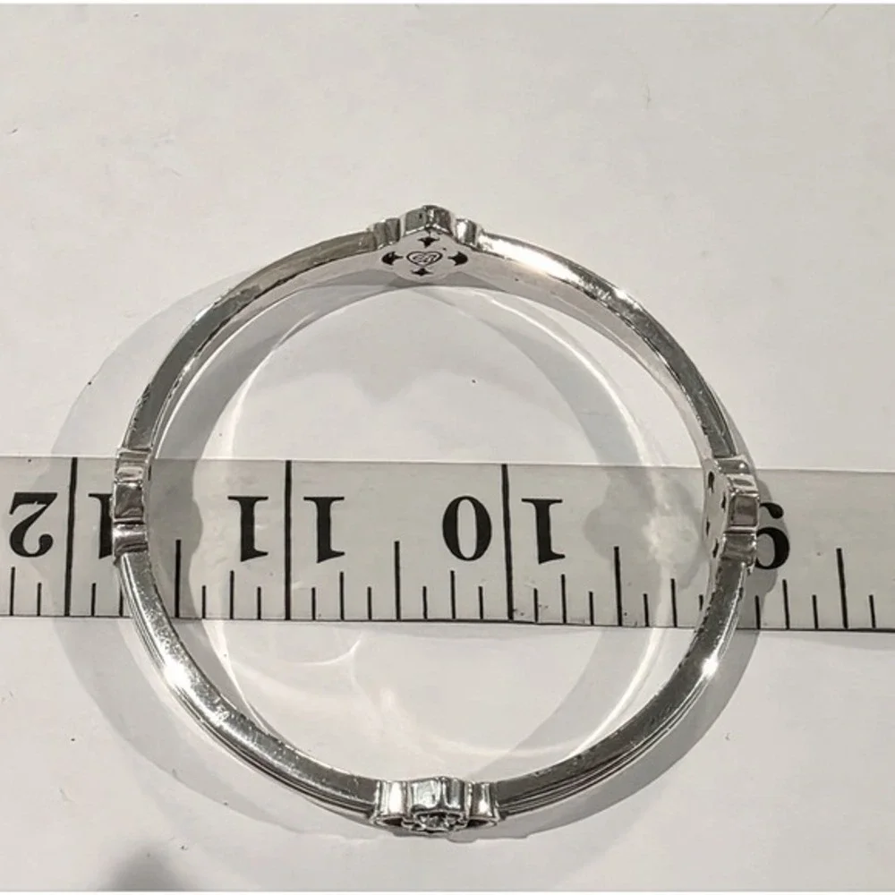 Brighton Toledo Silver Bracelet with‎ Floral Swarovski Crystal Accents